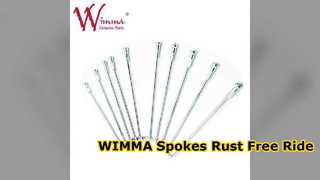 WIMMA মোটরসাইকেল স্পোক সেট সিলভার ফ্রন্ট রিয়ার