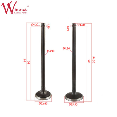 মোটরসাইকেল ইনটেক কন্ট্রোল ভালভ Assy NG125, কম গোলমাল Nmax ইঞ্জিন এক্সজাস ভালভ