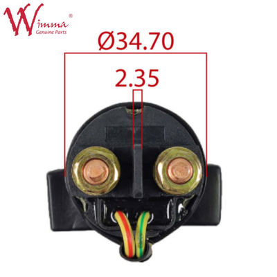 মোটরসাইকেল বৈদ্যুতিক রিলে কালো রঙের জন্য XY12530A চীনা প্রস্তুতকারকের প্লাস্টিক