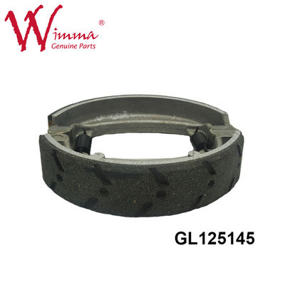 ব্রেক জুতা মোটরসাইকেল ব্রেক অংশ GL125145 মোটরসাইকেল গরম বিক্রয় কালো Slotted